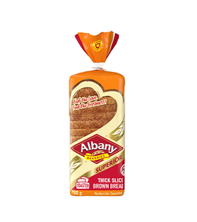 Albany Toaster Thick Slice Brown Bread