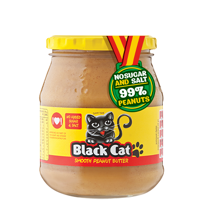 Black Cat Smooth Peanut Butter No Added Sugar & Salt